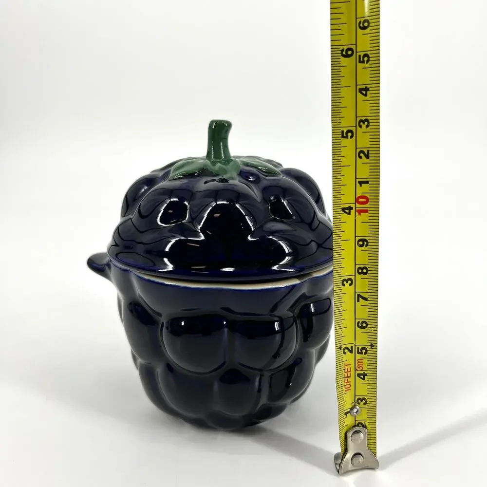Le Creuset Blackberry Petit Mini Casserole Cocotte Preowned No Box